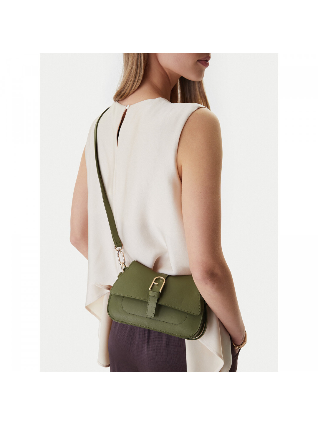 Kabelka Furla Flow Mini WB01032 BX2045 BG 4555S Zelená